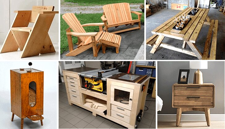 Woodworking projects grid