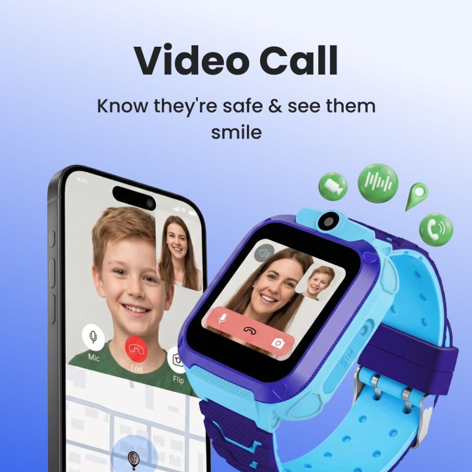 Child using CubbyWatch voice calling