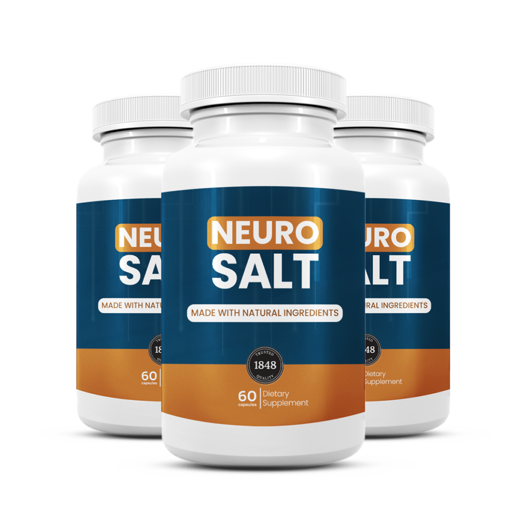 NeuroSalt nerve support supplement bottles