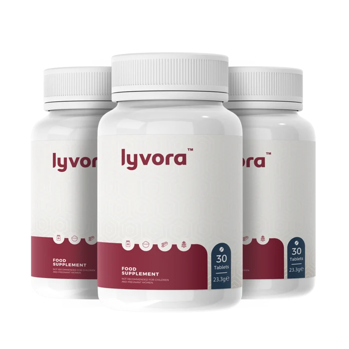 Lyvora supplement bottles
