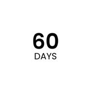 60-day money-back guarantee badge