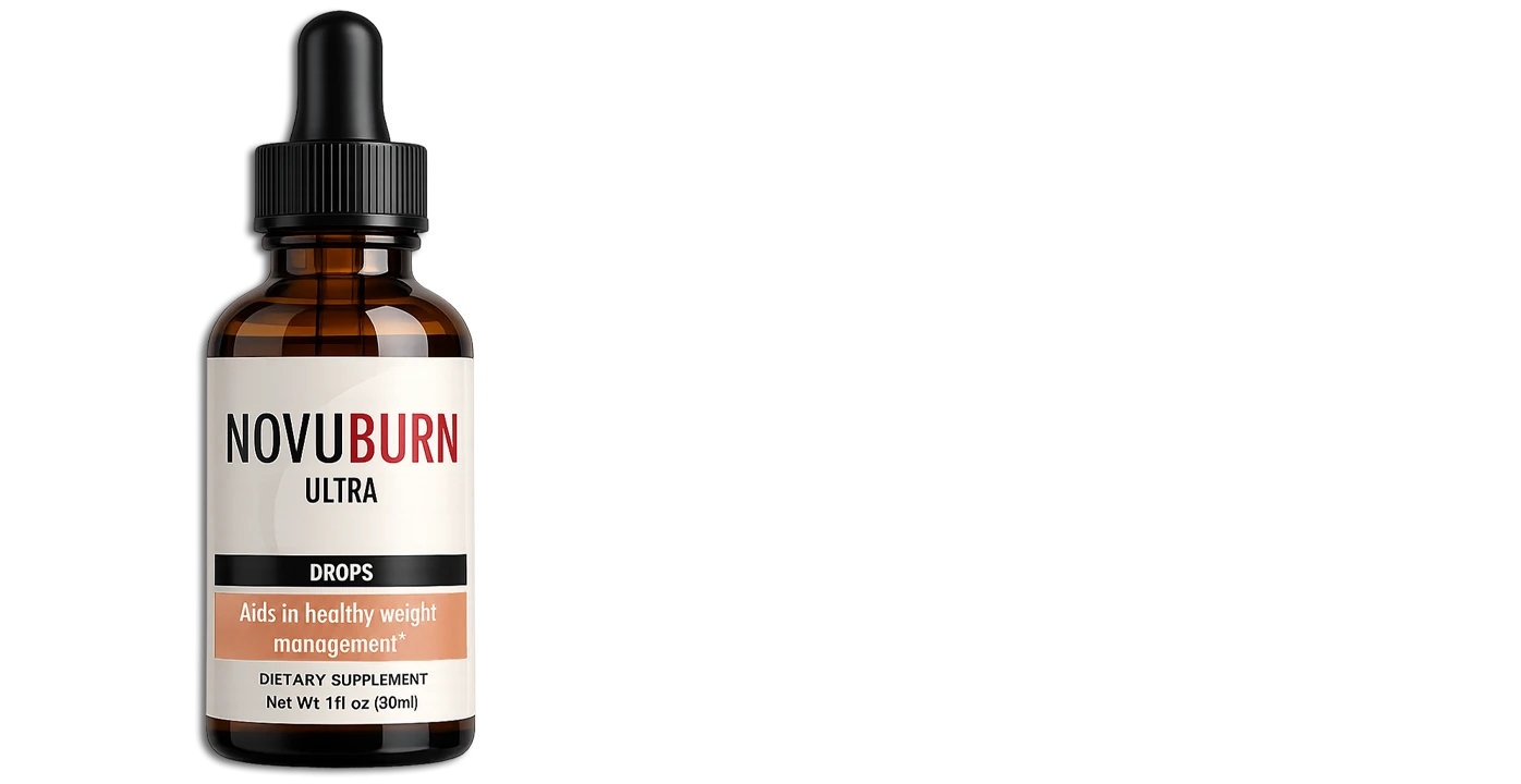 NovuburnUltra metabolic support drops bottle