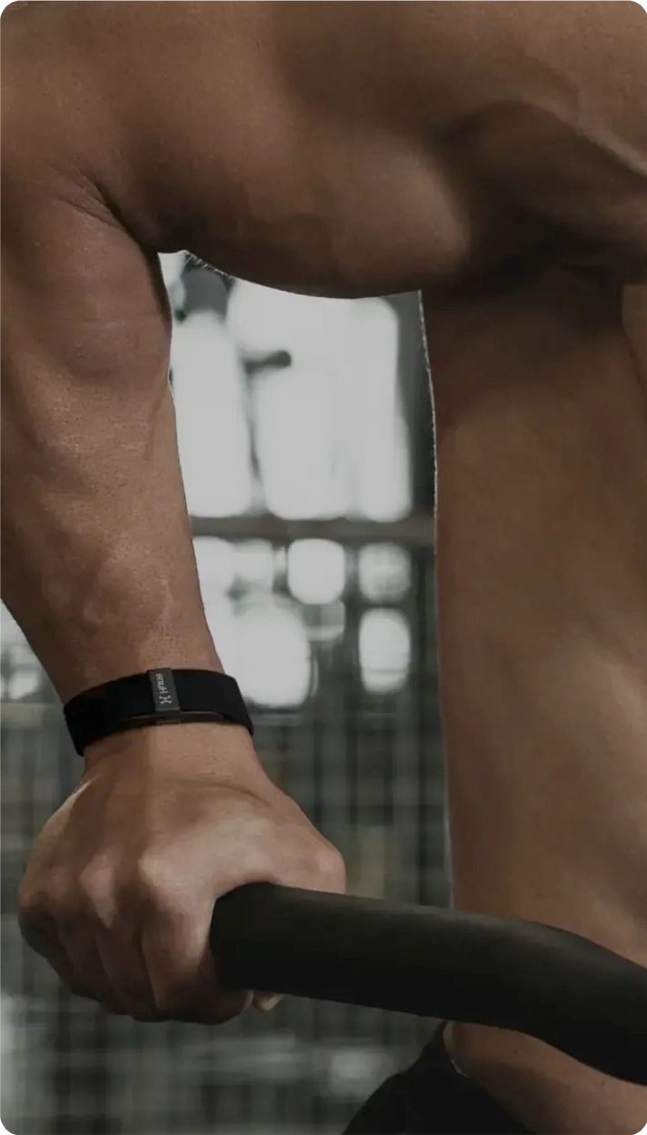 Hume Band close up worn on wrist