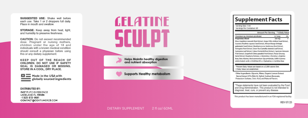 Gelatine Sculpt drops