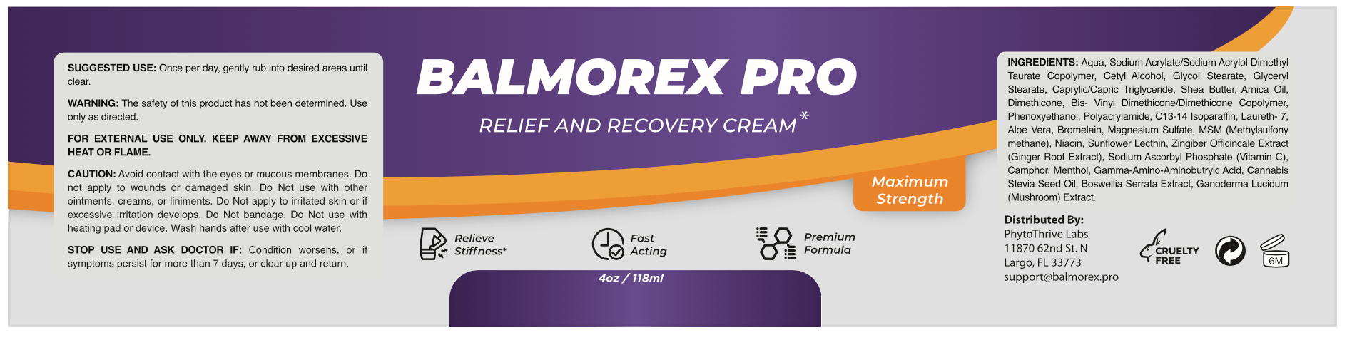 Balmorex Pro key facts