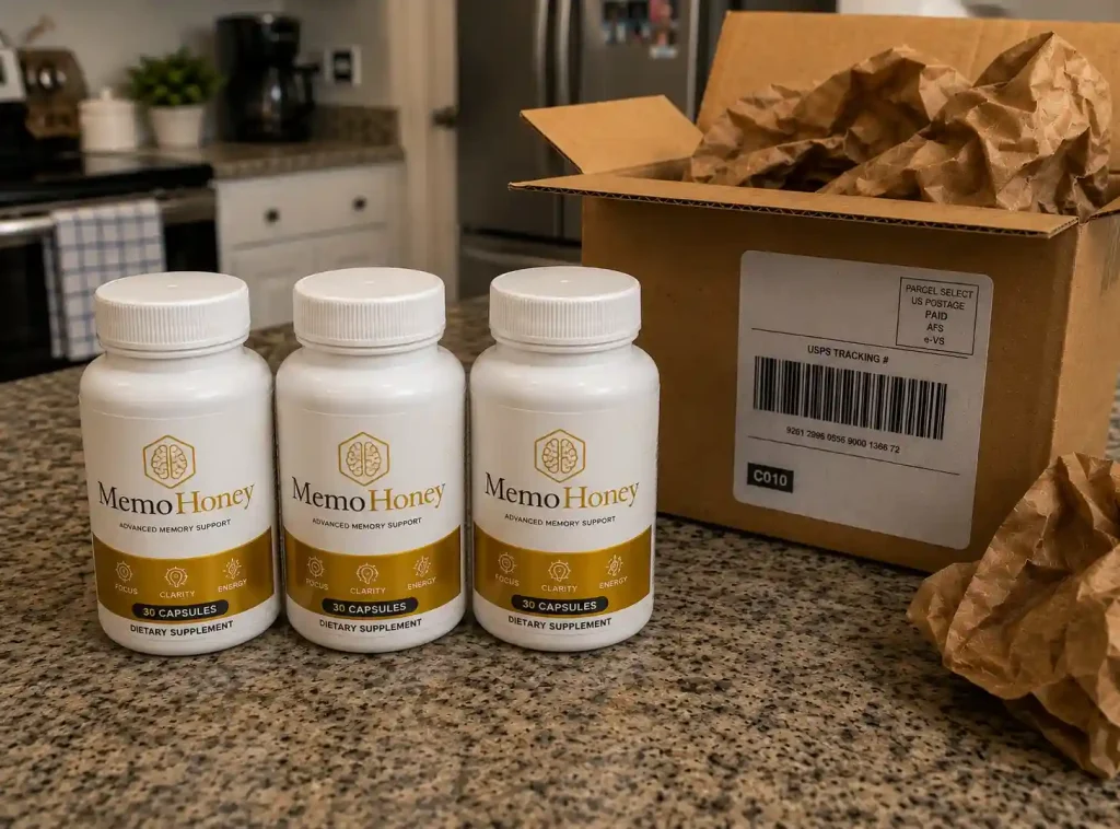 MemoHoney 3-bottle package unboxing