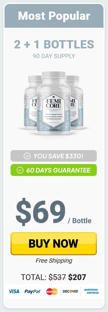 FemiCore 3 bottles