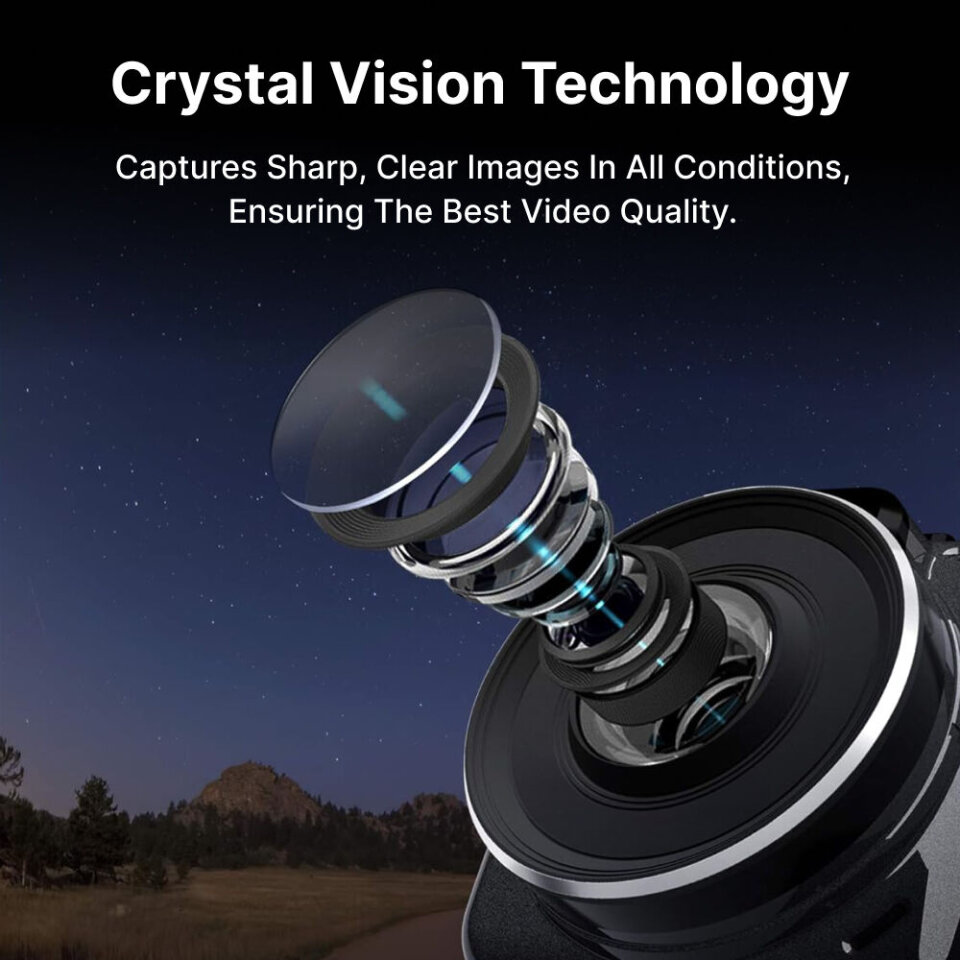Close-up of the camera lens