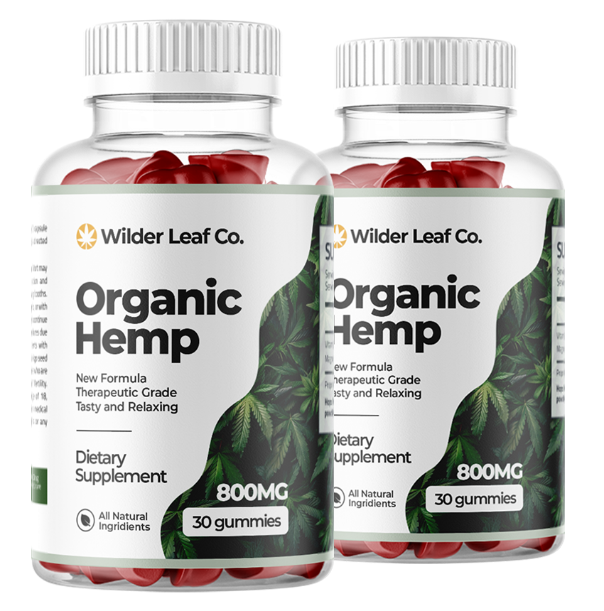 Wilder Leaf Organic Hemp Gummies bottles