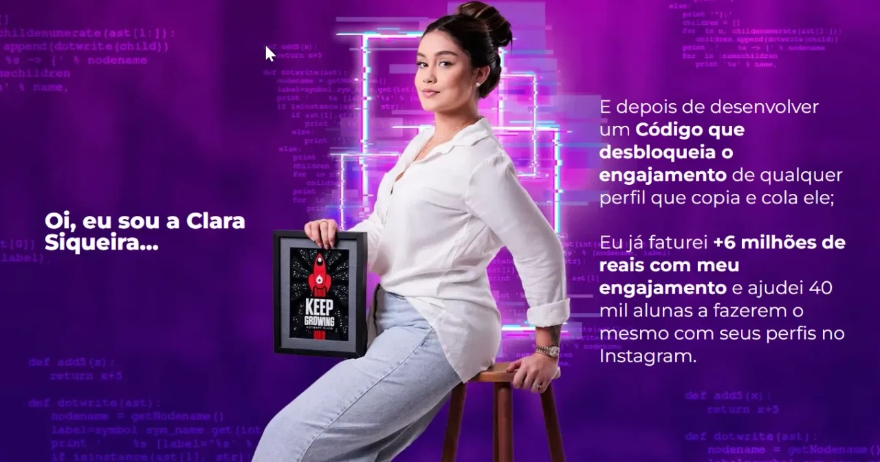 Clara Siqueira, criadora do Código PEV