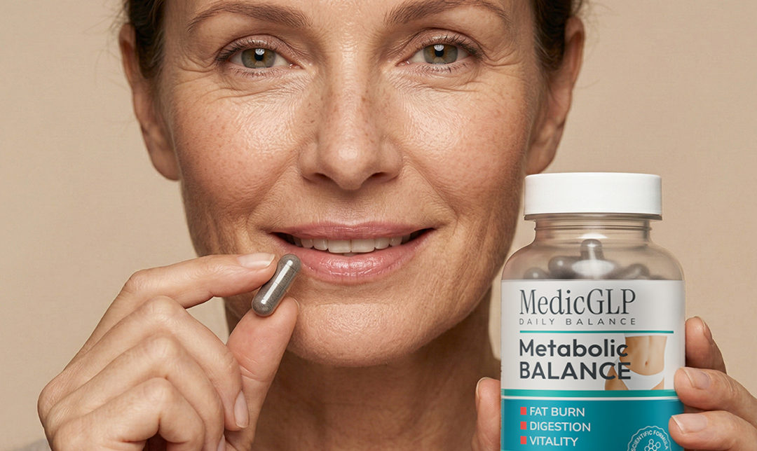Femme prenant une capsule MedicGLP