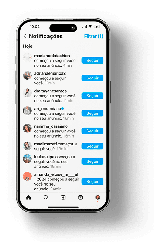 Mockup de celular com o código pronto para colar