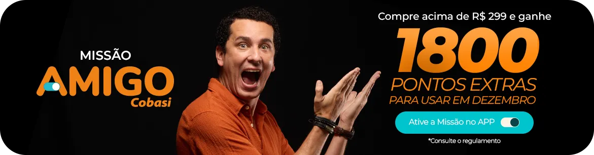 Imagem banner ative as missões e ganhe mais pontos amigo cobasi