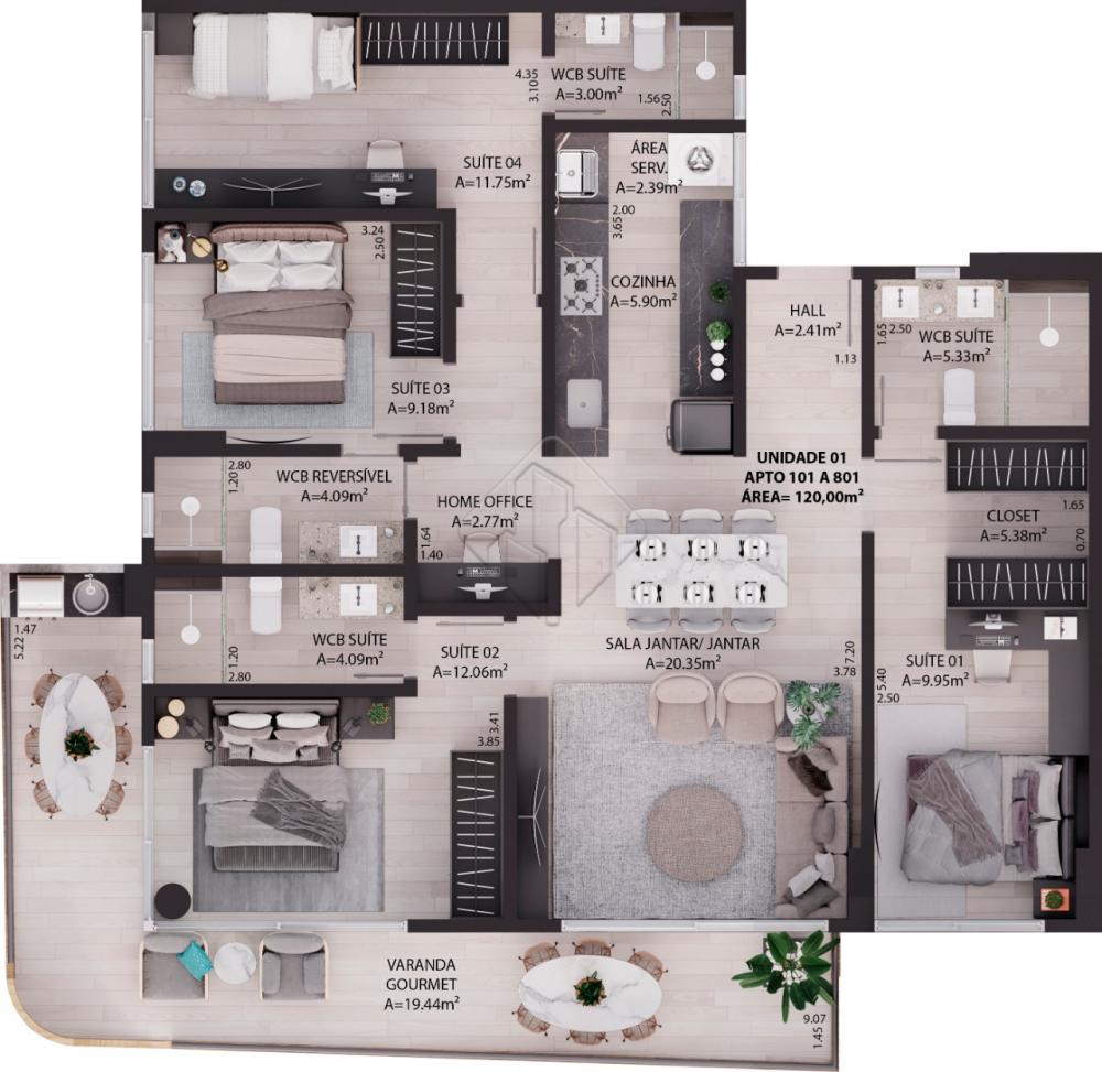 Comprar Apartamento / Padr&atilde;o em Jo&atilde;o Pessoa R$ 1.530.000,00 - Foto 19