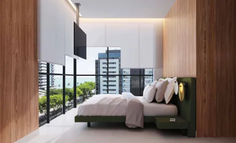 Apartamento Andar Alto - 2 Quartos - 66m - Varanda - Edf. Lucarini