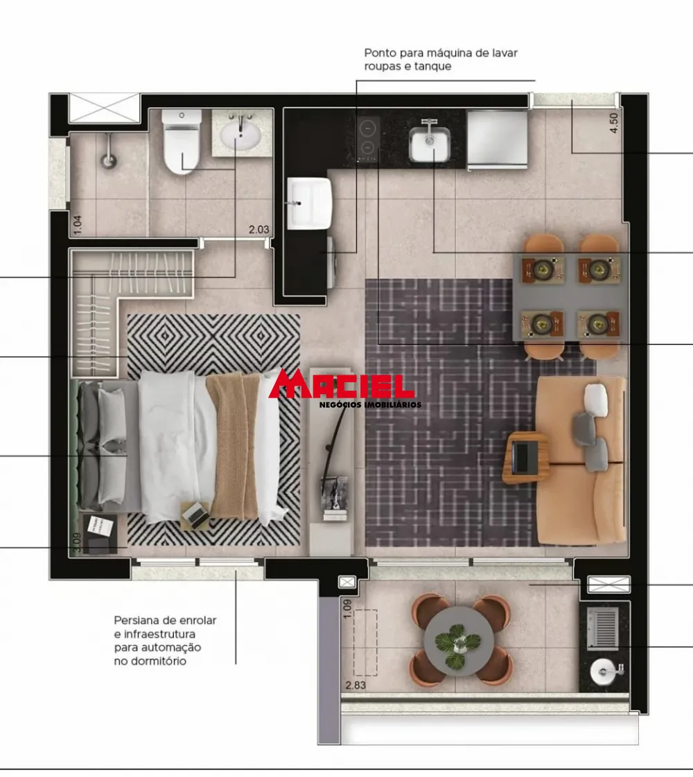 Comprar Apartamento / Padr&atilde;o em S&atilde;o Jos&eacute; dos Campos R$ 590.000,00 - Foto 2