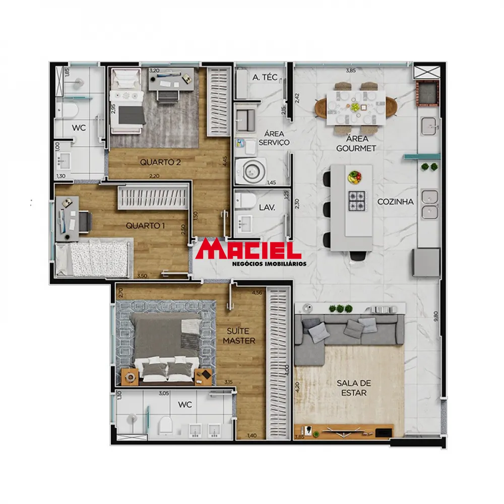 Comprar Apartamento / Padr&atilde;o em Jacare&iacute; R$ 1.250.000,00 - Foto 4