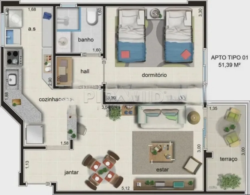 Comprar Apartamento / Padr&atilde;o em Ribeir&atilde;o Preto R$ 297.500,00 - Foto 1