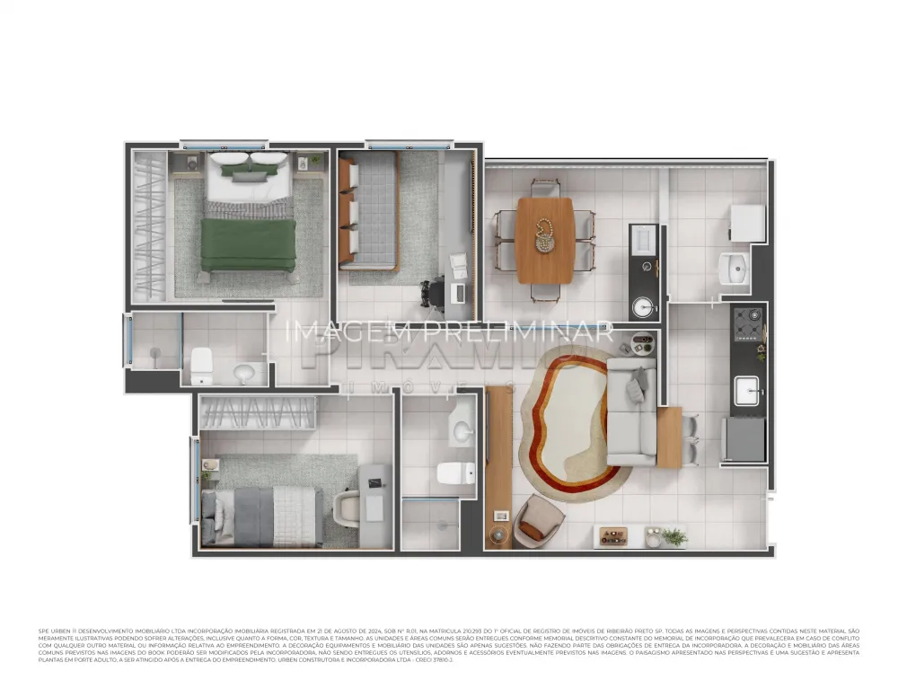 Comprar Apartamento / Lan&ccedil;amento em Ribeir&atilde;o Preto R$ 353.000,00 - Foto 1