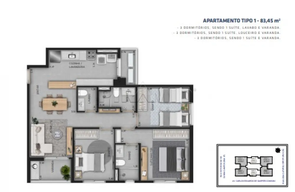 Comprar Apartamento / Padr&atilde;o em Ribeir&atilde;o Preto R$ 685.454,01 - Foto 4