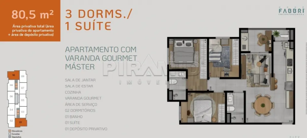Comprar Apartamento / Lan&ccedil;amento em Ribeir&atilde;o Preto R$ 617.769,24 - Foto 6