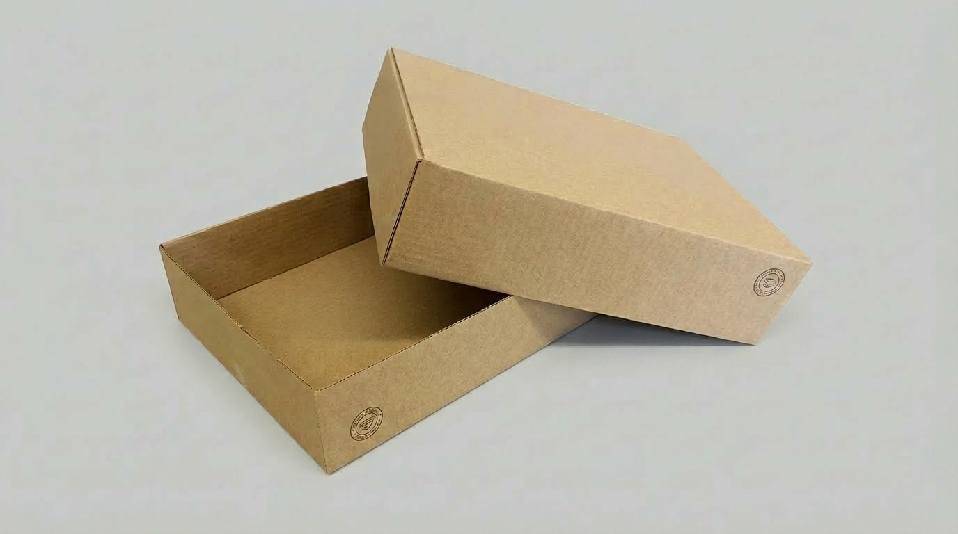 Caixa de Papelão Ondulado Modelo Tampa e Fundo